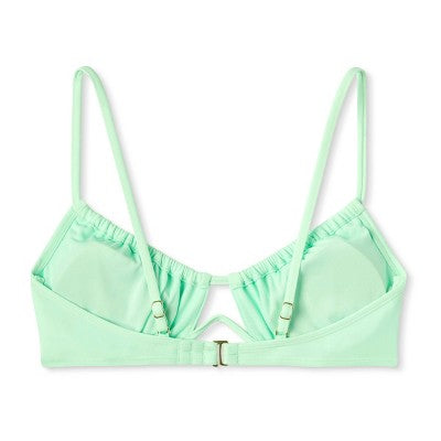  Women's Tunneled Underwire Bikini Top - Wild Fable™ Light Green