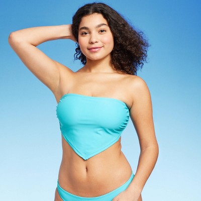  Women's Handkerchief Bandeau Bikini Top - Wild Fable™