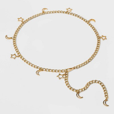  Women's Celestial Chain Belt - Wild Fable™ Gold