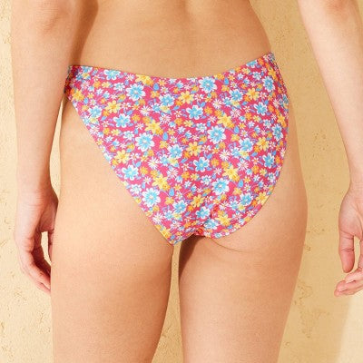  Women's Low-Rise High Leg Cheeky Bikini Bottom - Wild Fable™