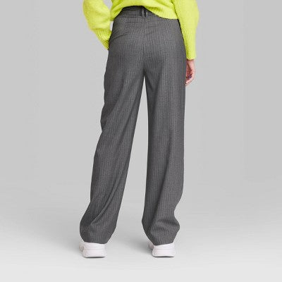  Women's Wide Leg Trouser Pants - Wild Fable™