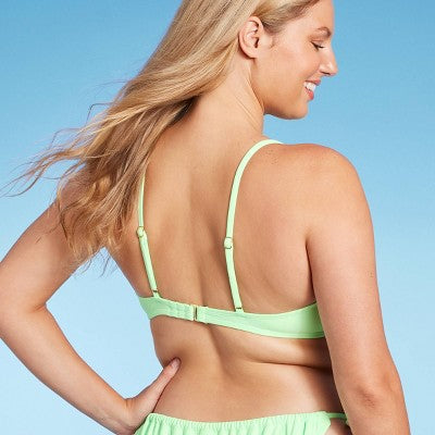  Women's Tunneled Underwire Bikini Top - Wild Fable™ Light Green