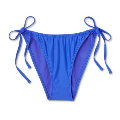  Women's Side-Tie Adjustable Coverage Bikini Bottom - Wild Fable™