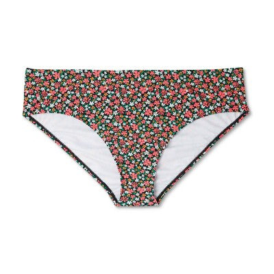  Women's Hipster High Leg Bikini Bottom - Wild Fable™ Multi Floral Print