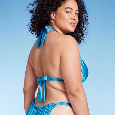  Women's Knotted Halter Bikini Top - Wild Fable™