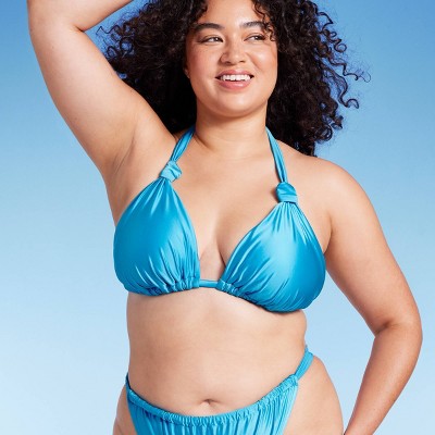  Women's Knotted Halter Bikini Top - Wild Fable™