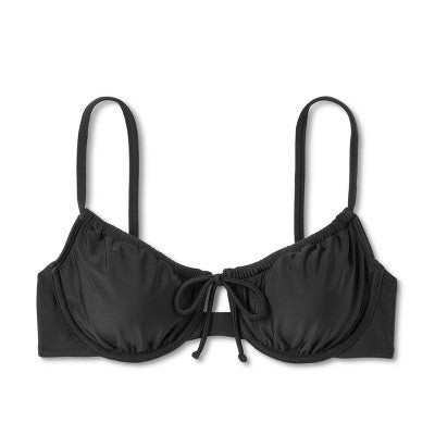  Women's Shirred Underwire Bikini Top - Wild Fable™