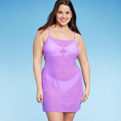  Women's Side Cut Out Cover Up Dress - Wild Fable™