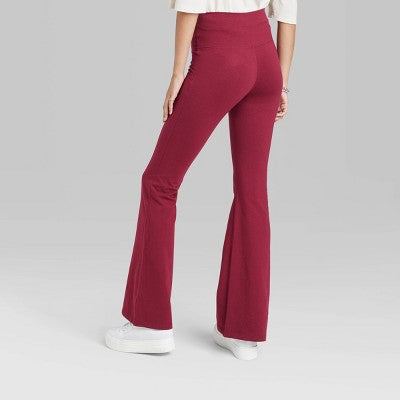  Women's High-Waisted Flare Leggings - Wild Fable™
