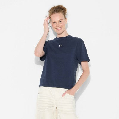  Women's Short Sleeve Crewneck Graphic T-Shirt - Wild Fable™