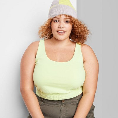  Women's Slim Fit Sweatshirt Bra Tank Top - Wild Fable™ 