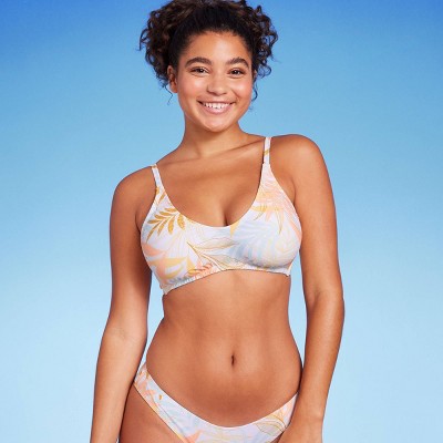  Women's Scoop Neck Bralette Bikini Top - Wild Fable™