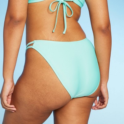  Women's Strappy Extra Cheeky Extra High Leg Bikini Bottom - Wild Fable™ Mint Green