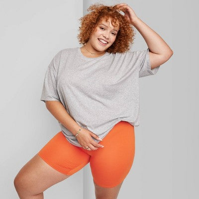 Women's High-Rise Polyester Bike Shorts - Wild Fable™