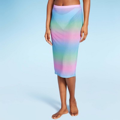  Women's Mesh Cover Up Midi Skirt - Wild Fable™